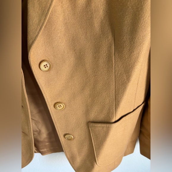 Pendleton 100% Virgin Wool Camel Blazer Jacket Women’s Vintage USA Made size M - Picture 6 of 10
